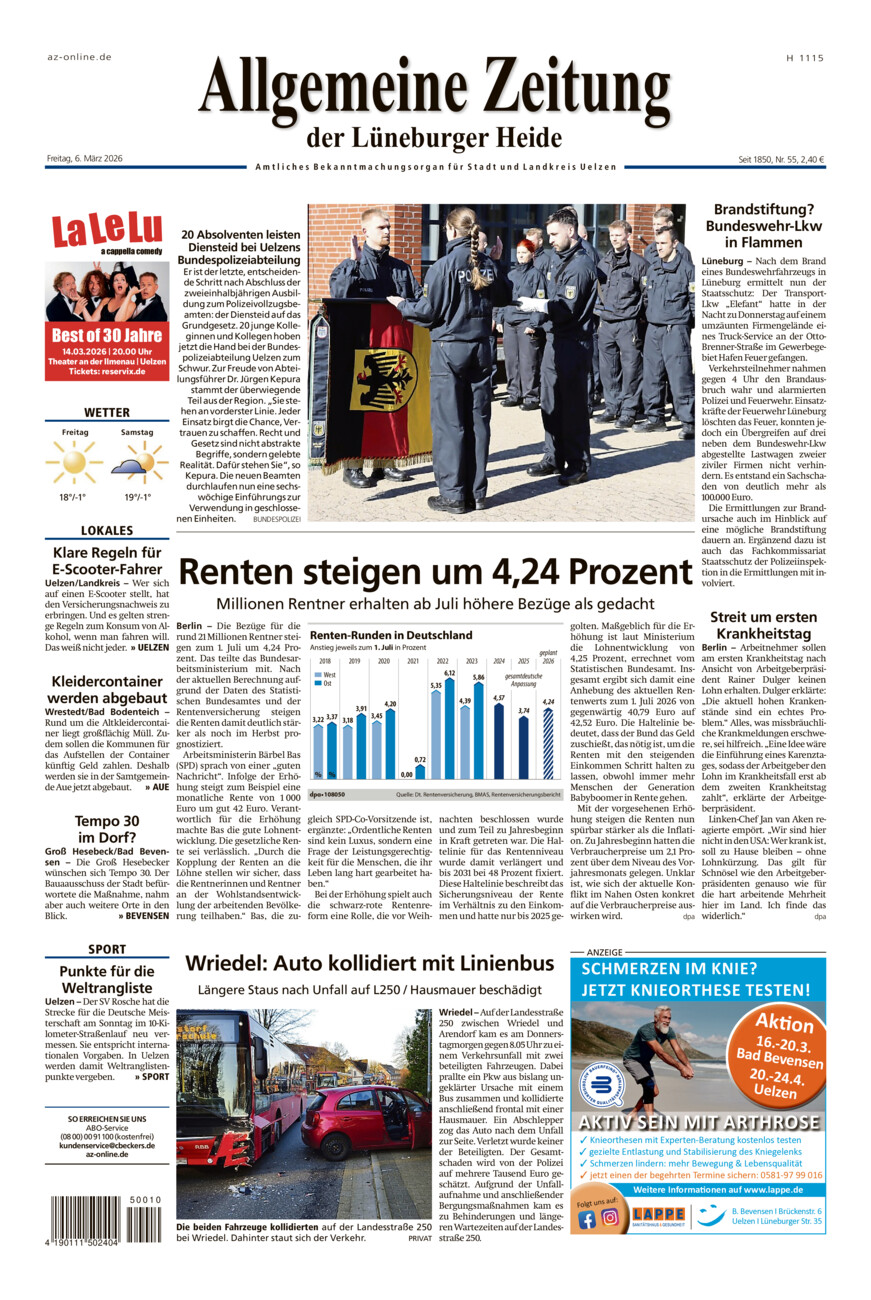 Allgemeine Zeitung vom Freitag, 06.03.2026