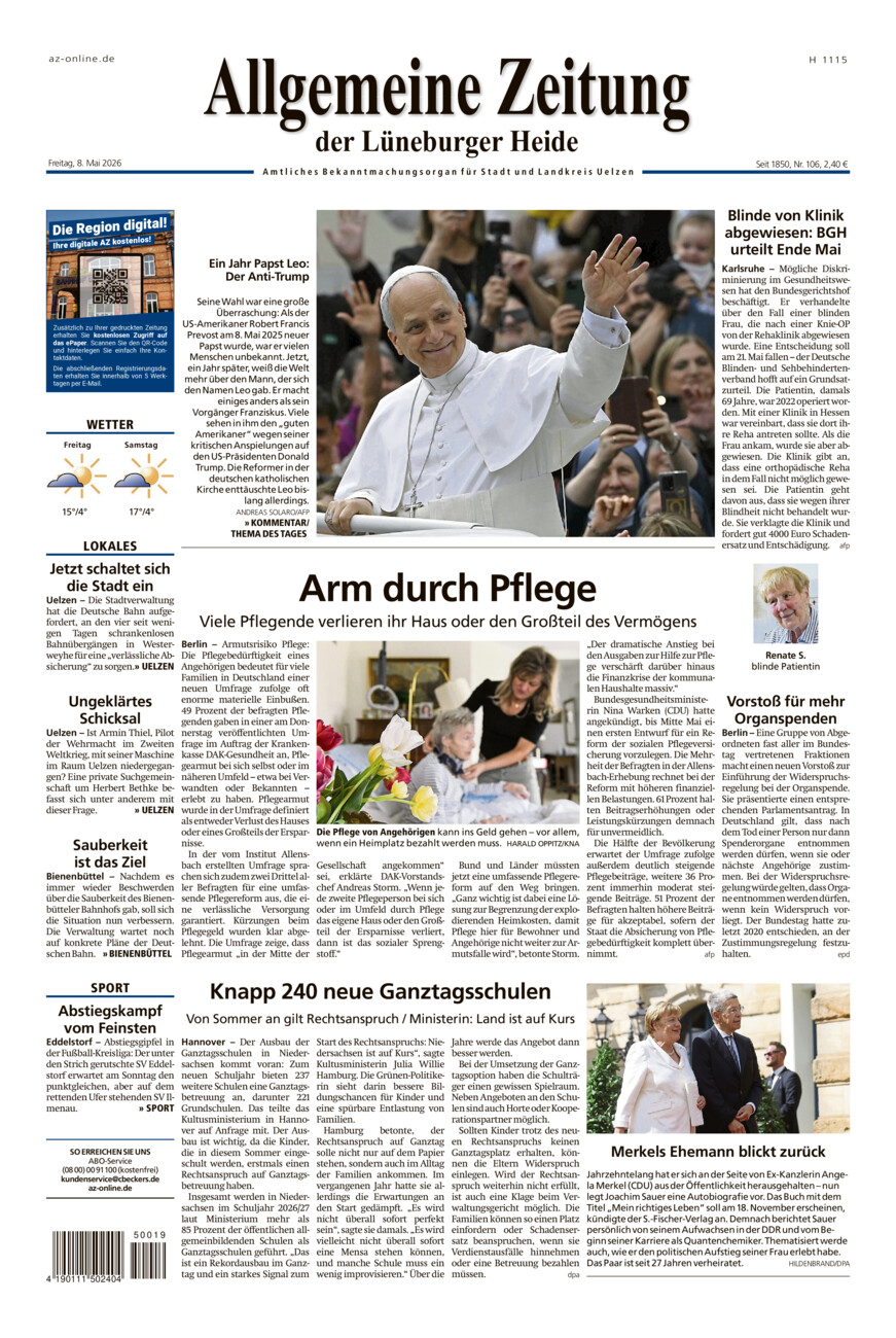 Allgemeine Zeitung vom Freitag, 08.05.2026