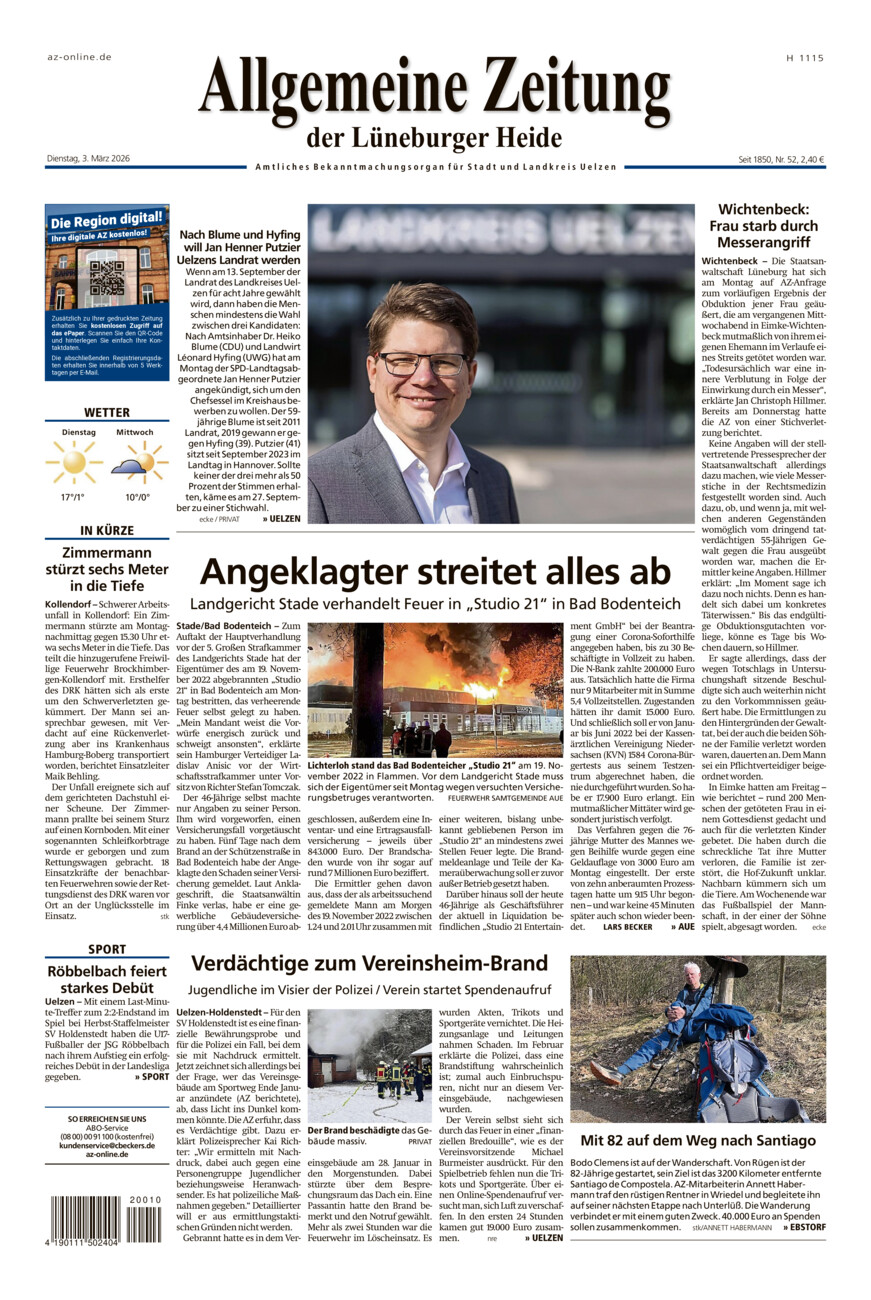 Allgemeine Zeitung vom Dienstag, 03.03.2026